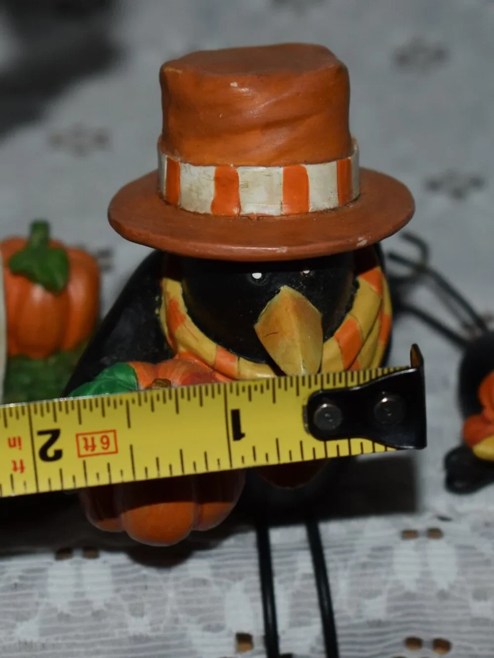 Vintage Papel Giftware Harvest Fall Halloween Collectable Figurine Lot Set of 3